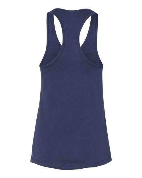 BELLA + CANVAS 6008 Women's Jersey Racerback Tank - Navy - back
