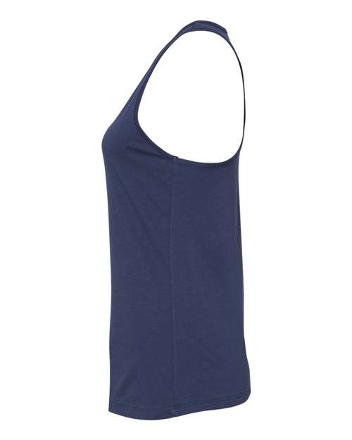 BELLA + CANVAS 6008 Women's Jersey Racerback Tank - Navy - side