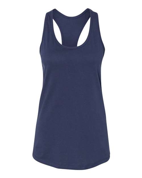 BELLA + CANVAS 6008 Women's Jersey Racerback Tank - Navy - front