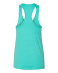 BELLA + CANVAS 6008 Women's Jersey Racerback Tank - Teal - back
