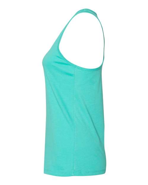 BELLA + CANVAS 6008 Women's Jersey Racerback Tank - Teal - side