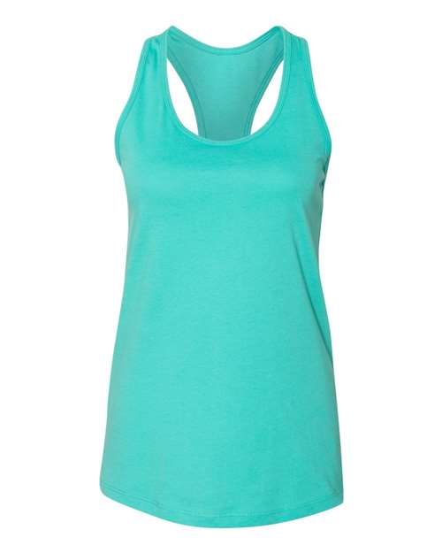 BELLA + CANVAS 6008 Women's Jersey Racerback Tank - Teal - front