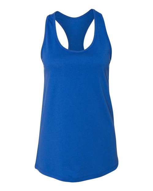 BELLA + CANVAS 6008 Women's Jersey Racerback Tank - True Royal - front