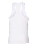 BELLA + CANVAS 6008 Women's Jersey Racerback Tank - White - back