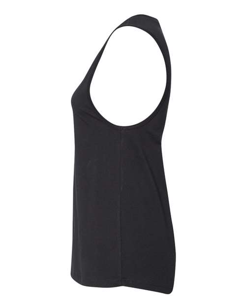 BELLA + CANVAS 6003 Women's Jersey Muscle Tank - Black - side