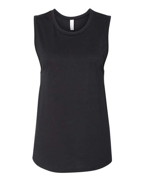 BELLA + CANVAS 6003 Women's Jersey Muscle Tank - Black - front