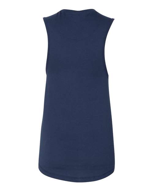 BELLA + CANVAS 6003 Women's Jersey Muscle Tank - Navy - back