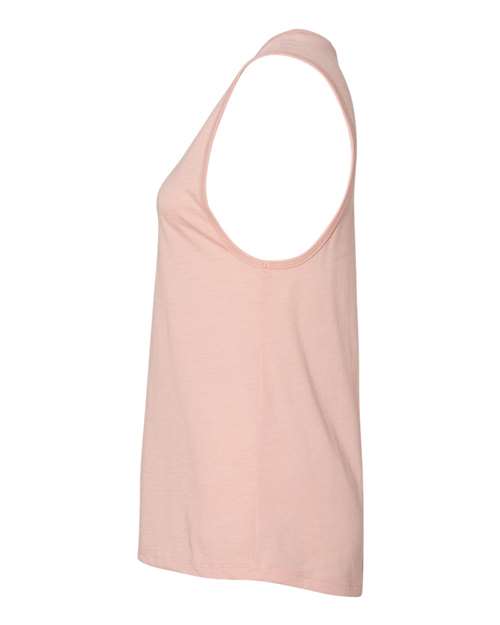 BELLA + CANVAS 6003 Women's Jersey Muscle Tank - Heather Peach - side