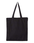 OAD OAD100 Promotional Shopper Tote - Black - back