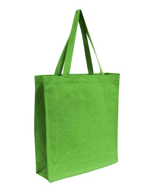 OAD OAD100 Promotional Shopper Tote - Lime Green - front