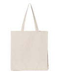 OAD OAD100 Promotional Shopper Tote - Natural - front