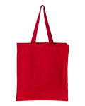OAD OAD100 Promotional Shopper Tote - Red - front