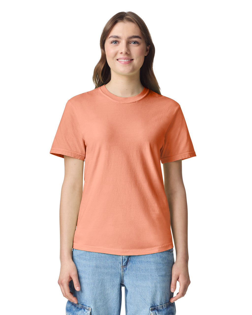 Comfort Colors C1717 Garment-Dyed Heavyweight T-Shirt - Terracotta - model front