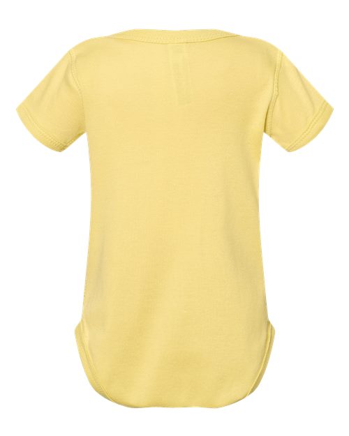 Rabbit Skins 4400 Infant Baby Rib Bodysuit - Butter - back