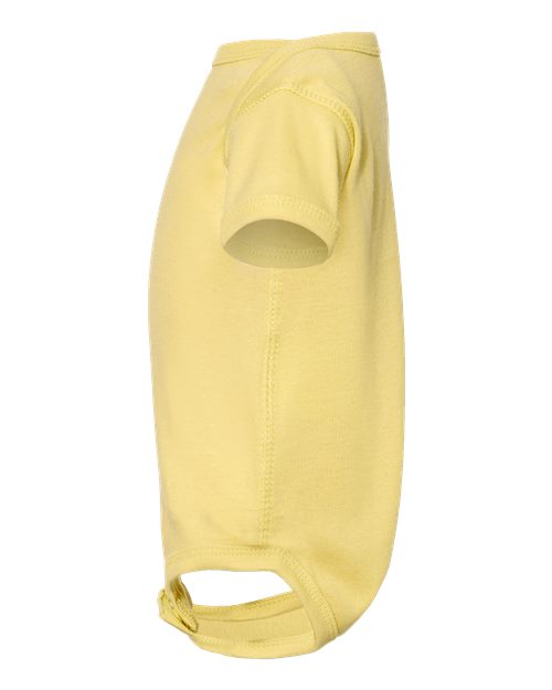 Rabbit Skins 4400 Infant Baby Rib Bodysuit - Butter - side