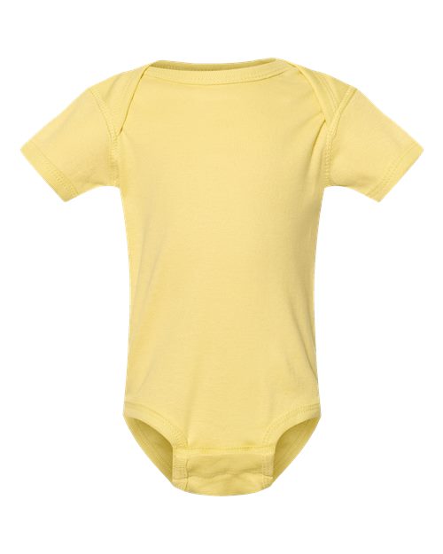 Rabbit Skins 4400 Infant Baby Rib Bodysuit - Butter - front
