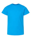 LAT 6101 Youth Fine Jersey Tee - Turquoise - front
