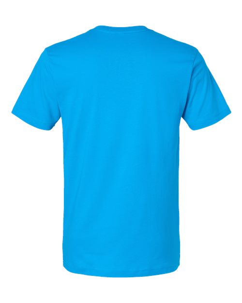LAT 6901 Unisex Fine Jersey Tee - Turquoise - back