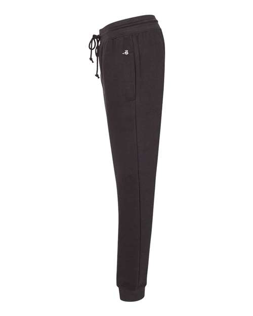 Badger 1216 Women’s Sport Athletic Fleece Joggers - Black - side