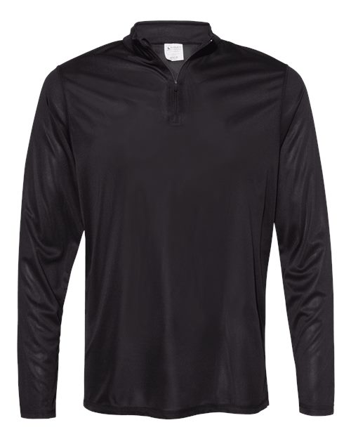 Augusta Sportswear 2785 Men's Attain Color Secure Performance Quarter-Zip Pullover - Black - front