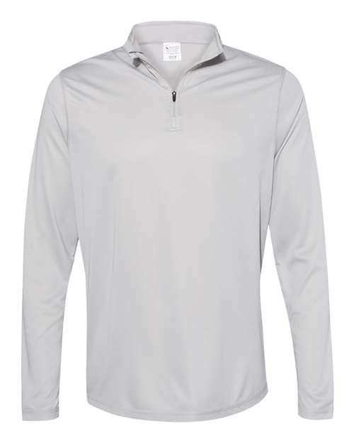Augusta Sportswear 2785 Men's Attain Color Secure Performance Quarter-Zip Pullover - Silver - front
