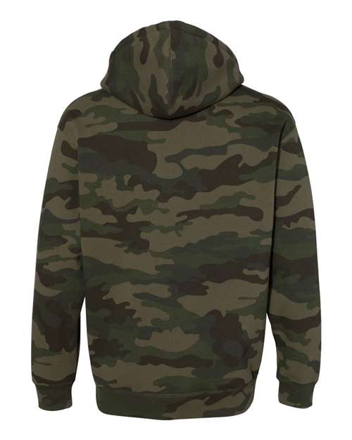Independent Trading Co. IND4000 Heavyweight Hooded Sweatshirt - Forest Camo - back