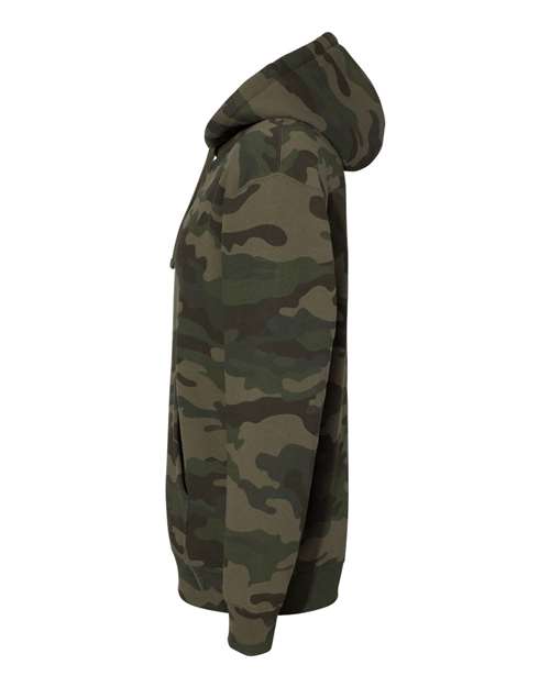 Independent Trading Co. IND4000 Heavyweight Hooded Sweatshirt - Forest Camo - side
