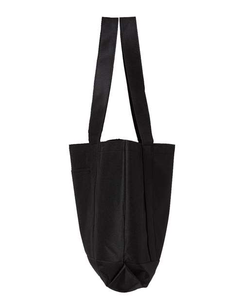 Liberty Bags 7002 P&O Cruiser Tote - Black/ Black - side