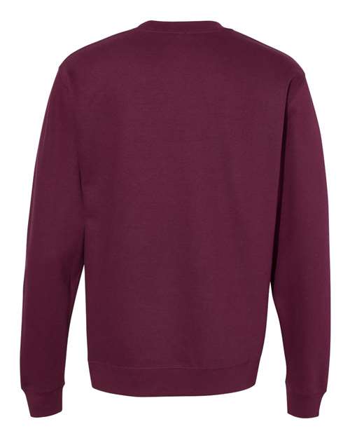 Independent Trading Co. SS3000 Midweight Crewneck Sweatshirt - Maroon - back