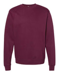 Independent Trading Co. SS3000 Midweight Crewneck Sweatshirt - Maroon - flat front