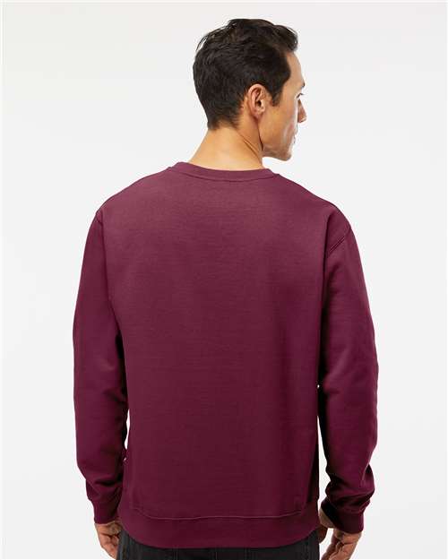 Independent Trading Co. SS3000 Midweight Crewneck Sweatshirt - Maroon - model back