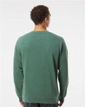 Independent Trading Co. PRM3500 Unisex Midweight Pigment-Dyed Crewneck Sweatshirt - Pigment Alpine Green - model back