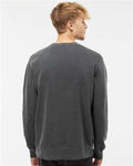 Independent Trading Co. PRM3500 Unisex Midweight Pigment-Dyed Crewneck Sweatshirt - Pigment Black - model back