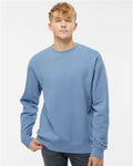 Independent Trading Co. PRM3500 Unisex Midweight Pigment-Dyed Crewneck Sweatshirt - Pigment Light Blue - model front