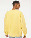 Independent Trading Co. PRM3500 Unisex Midweight Pigment-Dyed Crewneck Sweatshirt - Pigment Yellow - model back