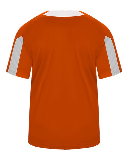 Alleson Athletic 7976 Men's Striker Placket - Burnt Orange/ White - back