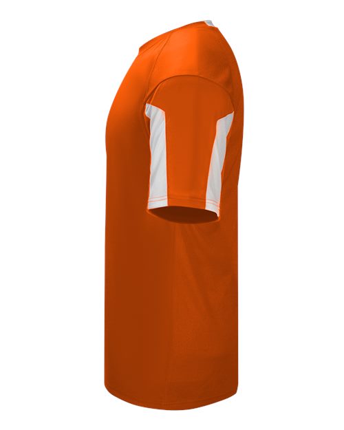 Alleson Athletic 7976 Men's Striker Placket - Burnt Orange/ White - side