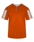 Alleson Athletic 7976 Men's Striker Placket - Burnt Orange/ White - front