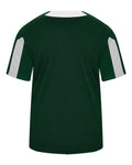 Alleson Athletic 7976 Men's Striker Placket - Forest/ White - back