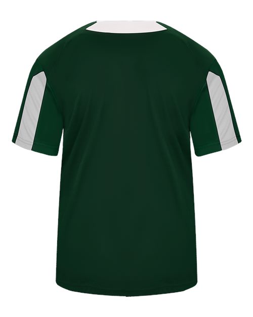 Alleson Athletic 7976 Men's Striker Placket - Forest/ White - back