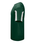 Alleson Athletic 7976 Men's Striker Placket - Forest/ White - side