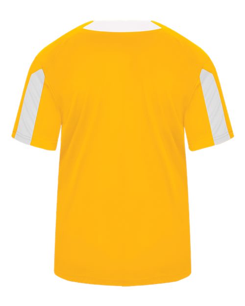Alleson Athletic 7976 Men's Striker Placket - Gold/ White - back