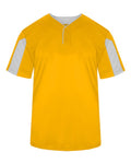 Alleson Athletic 7976 Men's Striker Placket - Gold/ White - front