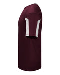 Alleson Athletic 7976 Men's Striker Placket - Maroon/ White - side