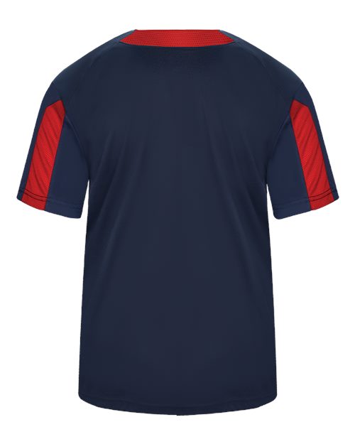 Alleson Athletic 7976 Men's Striker Placket - Navy/ Red - back