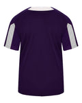 Alleson Athletic 7976 Men's Striker Placket - Purple/ White - back