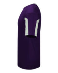 Alleson Athletic 7976 Men's Striker Placket - Purple/ White - side