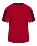 Alleson Athletic 7976 Men's Striker Placket - Red/ Black - back