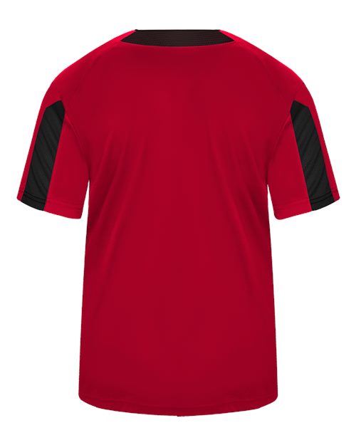Alleson Athletic 7976 Men's Striker Placket - Red/ Black - back
