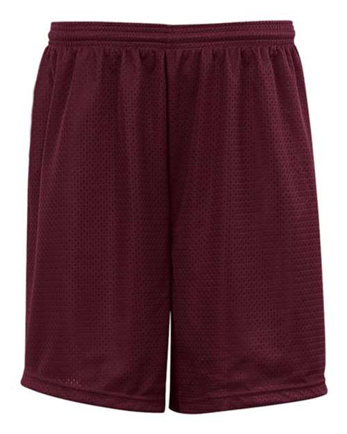 C2 Sport 5107 Men's Mesh 7" Shorts - Maroon - front